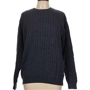 Vintage IZOD Club Navy Cable Knit Heavyweight boxy 90s Old Money Grail cotton